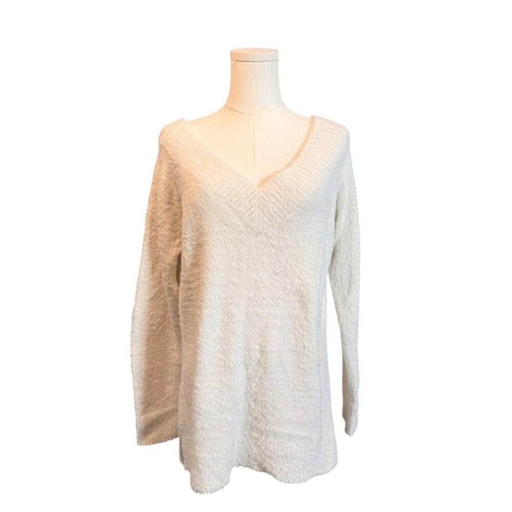 Boston proper fuzzy eyelash knit